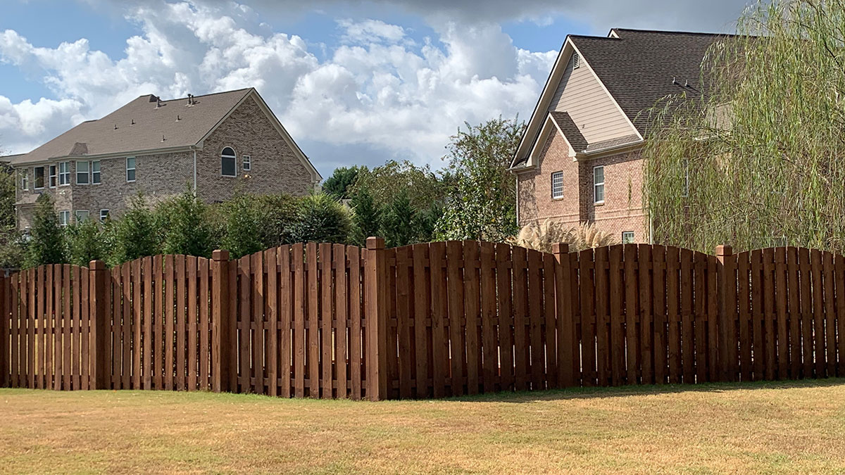 Stained Privacy Fence | R Contracting Services