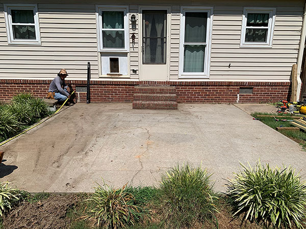 Custom Deck Before | R Contracting Services