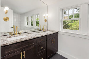 granite counterop in a modern bathroom