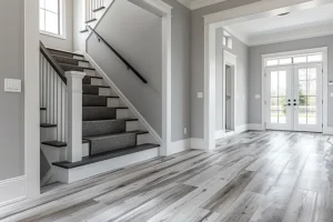 LVP Flooring in a basement in atlanta georgia